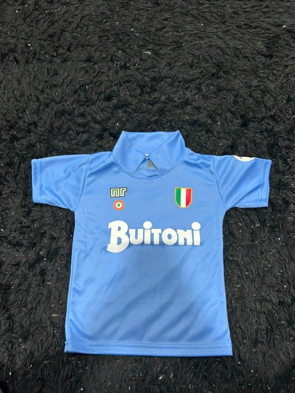 CAMISETA RETRO NAPOLI MARADONA 1984 TITULAR NIÑO