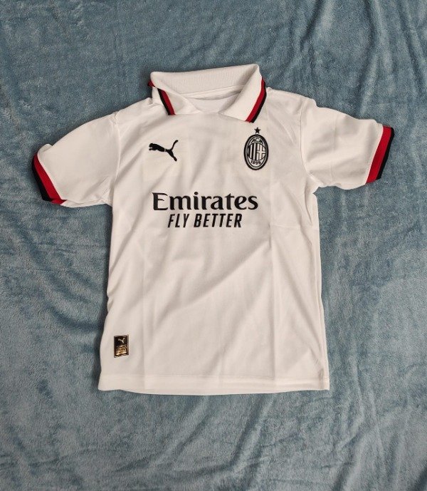 CAMISETA MILAN BLANCA NIÑO