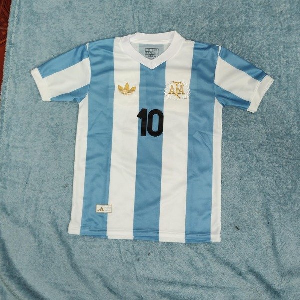 CAMISETA ARGENTINA MESSI ANIVERSARIO NIÑO