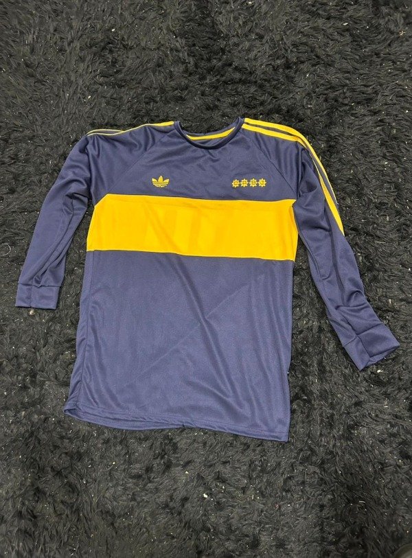 CAMISETA MANGA LARGA BOCA JUNIORS TITULAR RETRO MARADONA 1981