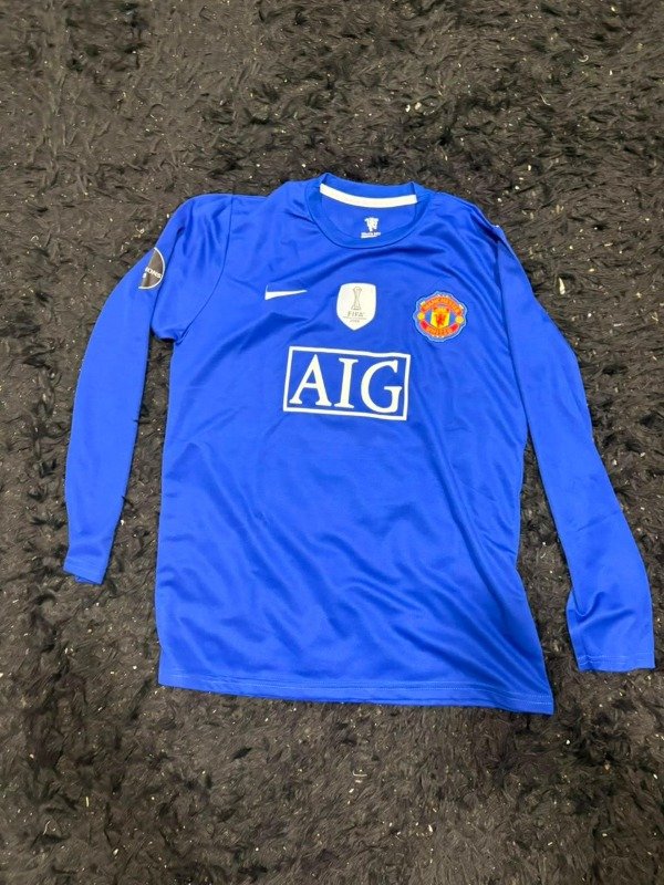 MANGA LARGA MANCHESTER UNITED RONALDO AZUL 2008
