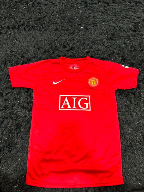 CAMISETA RETRO MANCHESTER UNITED CRISTIANO RONALDO 2008 TITULAR NIÑO
